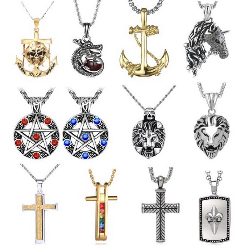 Stainless Steel Pendants Unique Styles For Men