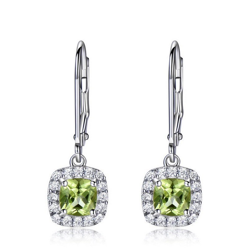 Wholesale Luxury 925 Sterling Silver Rhodium Plated Women Gift Cubic Zirconia French Clip Earring