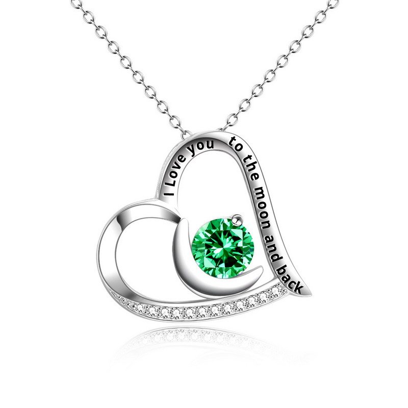 925 Silver Jewelry Ruby Gemstone Heart Pendant Necklace-VENUSACC 925 Silver Jewelry Ruby Gemstone Heart Pendant Necklace-VENUSACC