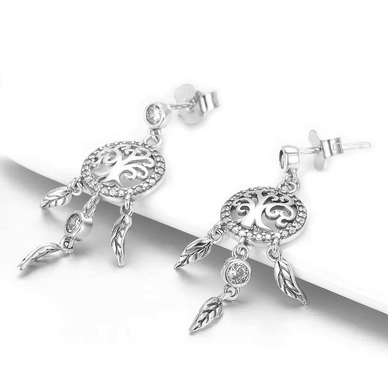 925 Silver Necklace Dreamcatcher Pendant Necklace - Image 3