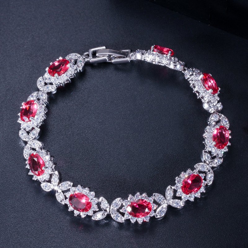 VENUSACC Zirconia Silver Plated Brass Bracelet - Image 6