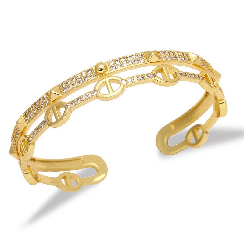 VENUSACC Zirconia Animal Gold-Plated Brass Bracelet - Image 3