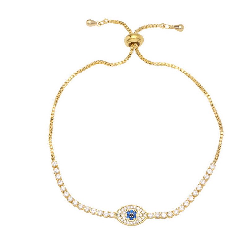 VENUSACC Zircon Devil’s Eye Brass Bracelet-VENUSACC VENUSACC Zircon Devil’s Eye Brass Bracelet-VENUSACC