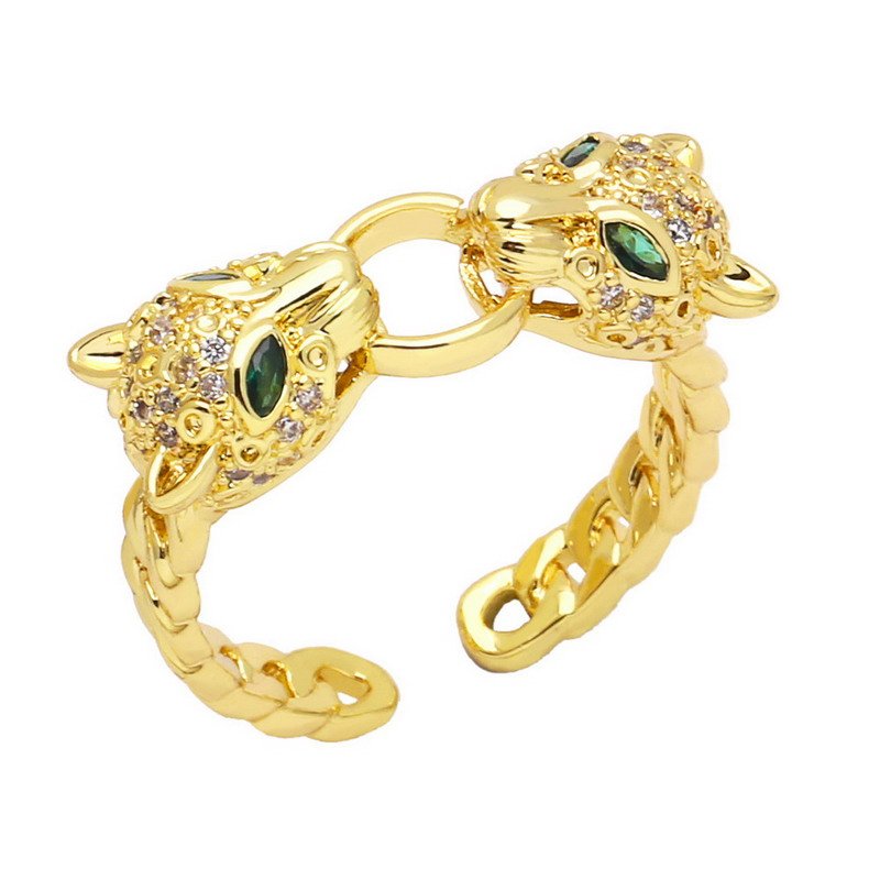 Animals Gold Plated Brass Ring-VENUSACC Animals Gold Plated Brass Ring-VENUSACC