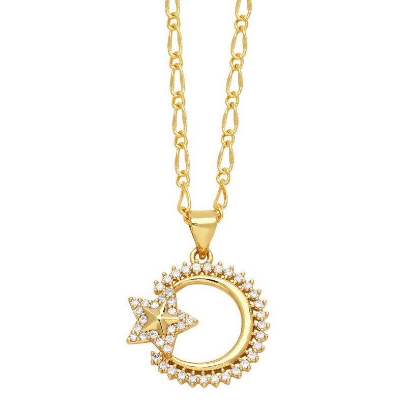 Fashion Design Gold Plated Brass Pendant - Image 2