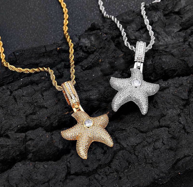 Fashion Starfish Men's Brass Jewelry