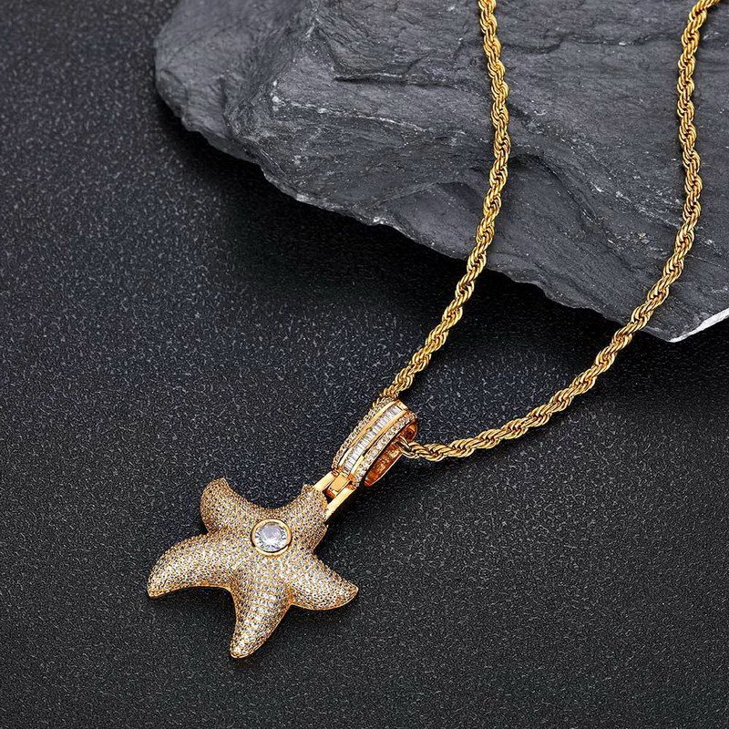 Fashion Starfish Men's Brass Jewelry - Image 3