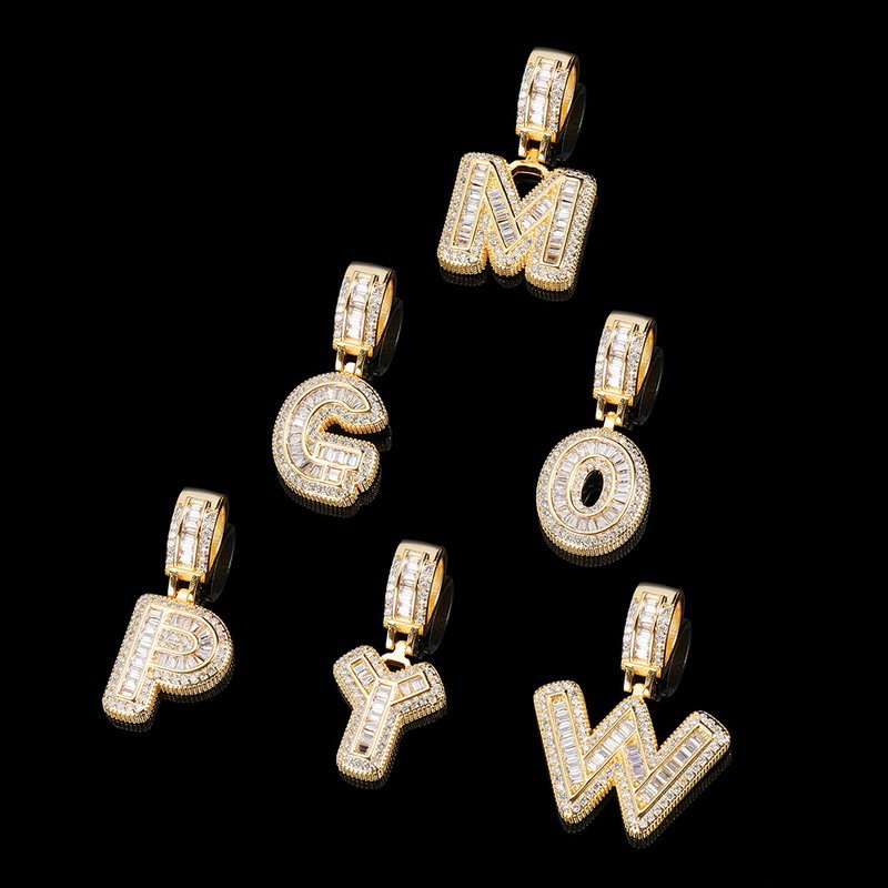 Men's Brass Jewelry with Fashionable Letters - Image 2