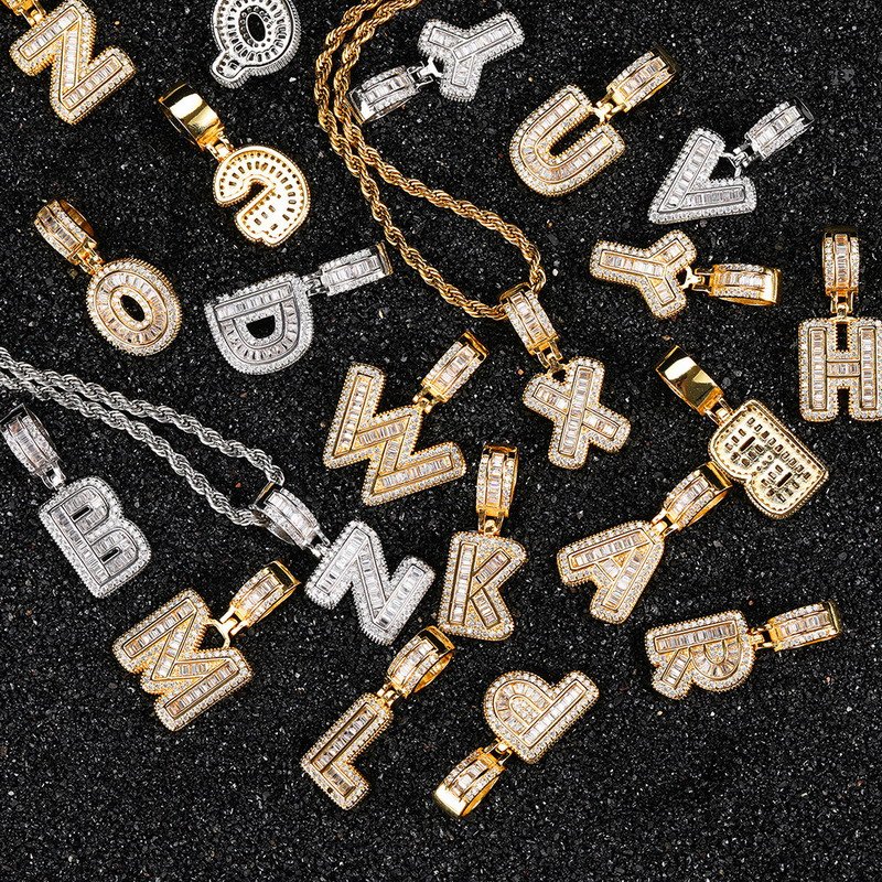 Men's Brass Jewelry with Fashionable Letters - Image 4