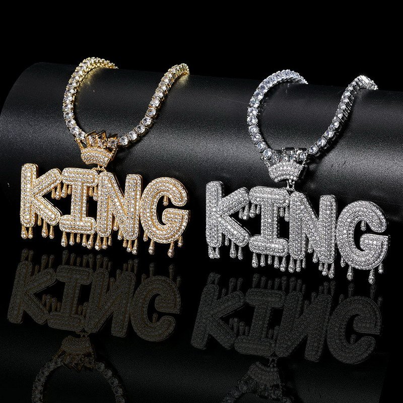 King Hip Hop Men's Brass Necklace