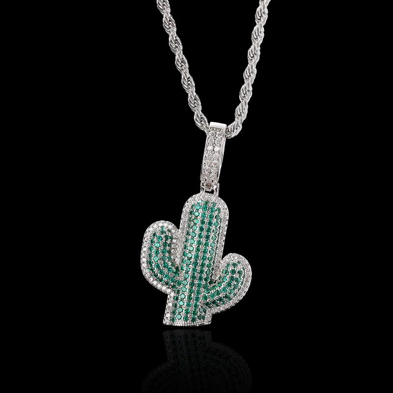 Venusacc Cactus Men's Brass Necklace - Image 3