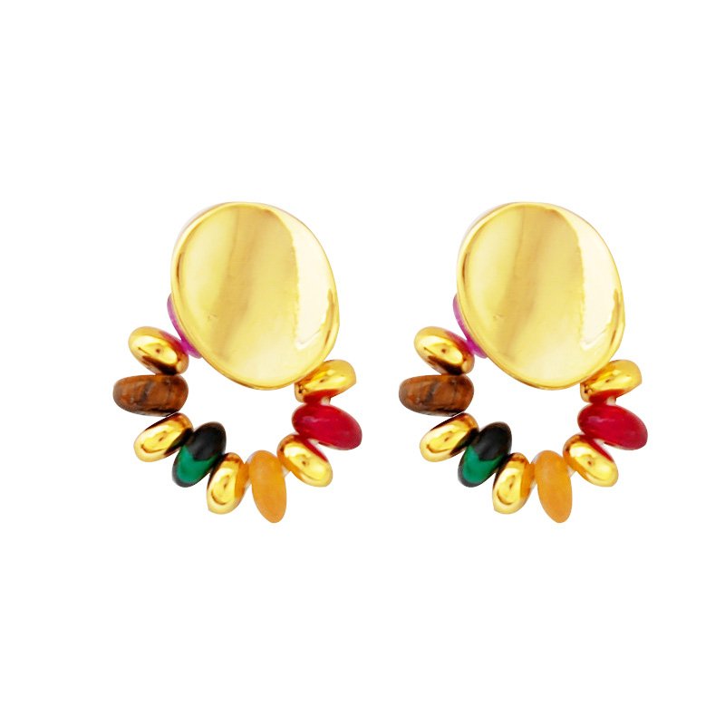 Venusacc Colored Rings Zinc Alloy Earrings