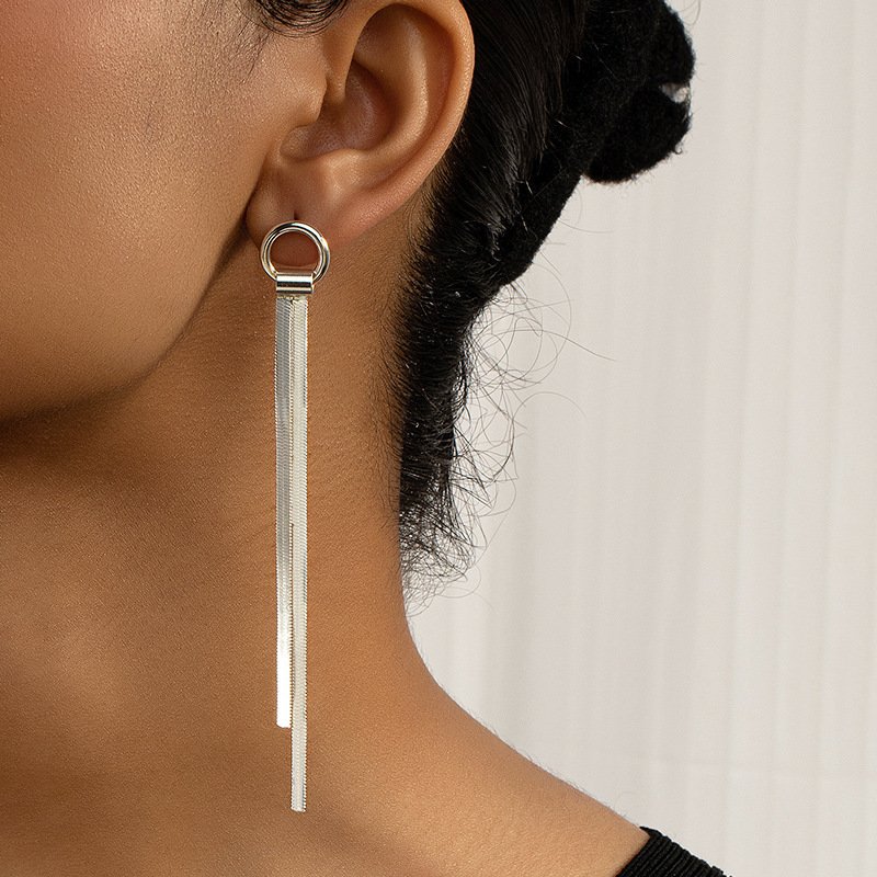 Venusacc Fashion Chain Imitation Gold Plated Earrings-VENUSACC Venusacc Fashion Chain Imitation Gold Plated Earrings-VENUSACC