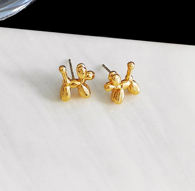 Fashion Puppy Imitation Gold Plated Earrings - Image 3