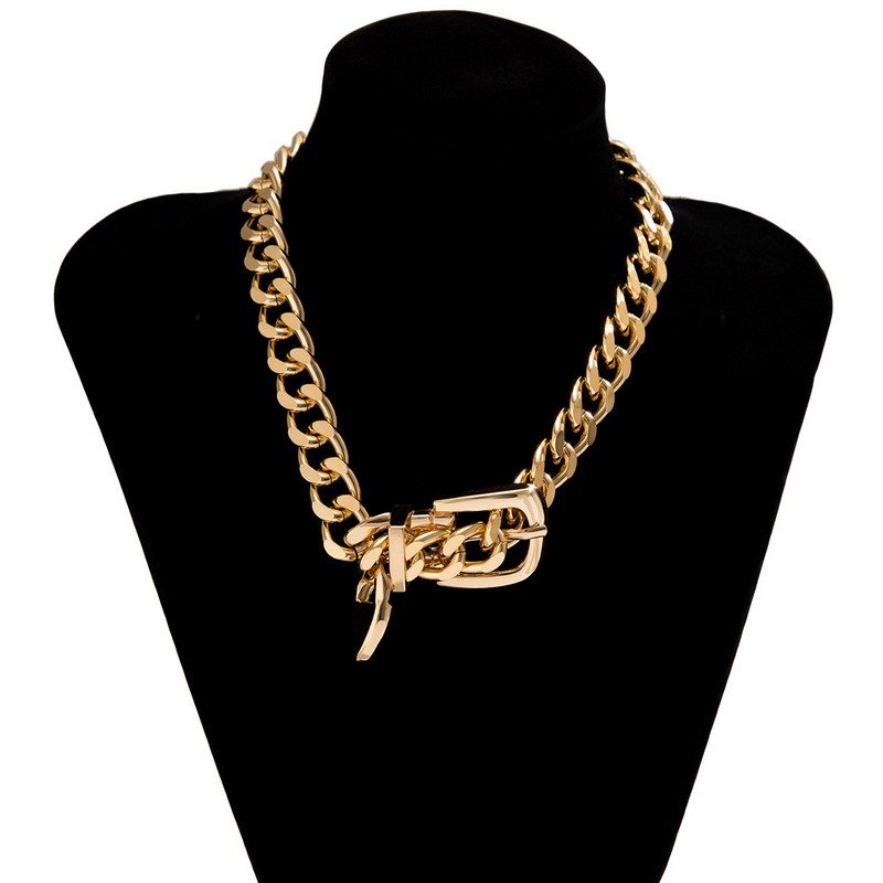Venusacc Heavy Metal Chain Choker Necklace
