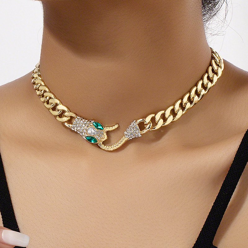 Venusacc Snake Gold-Plated Necklace - Image 2
