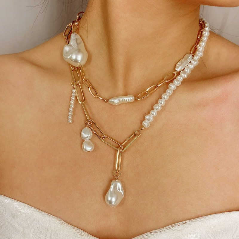 Venusacc Fashion Baroque Pearl Necklace-VENUSACC Venusacc Fashion Baroque Pearl Necklace-VENUSACC
