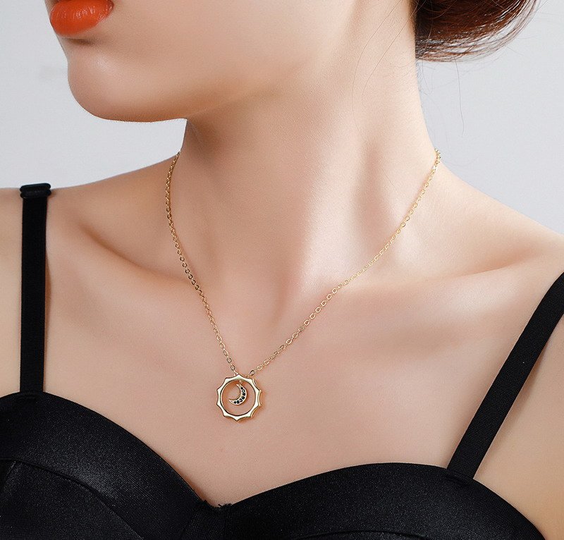 Sun Moon Necklace Pendant - Image 3