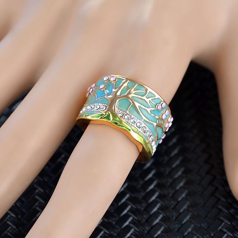 Venusacc Vintage Enamel Ring-VENUSACC Venusacc Vintage Enamel Ring-VENUSACC