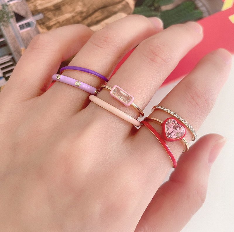 Simple Style Heart Shape Fashion Ring - Image 2