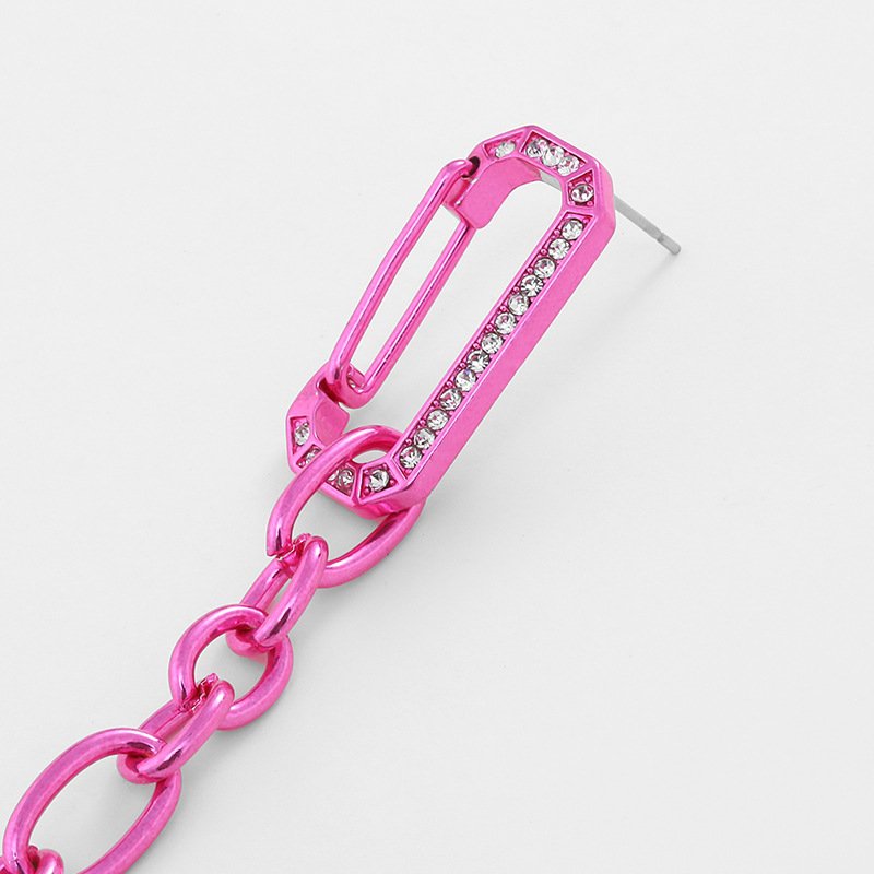 Fashion Pink Paperclip Jewelry Set - Image 2