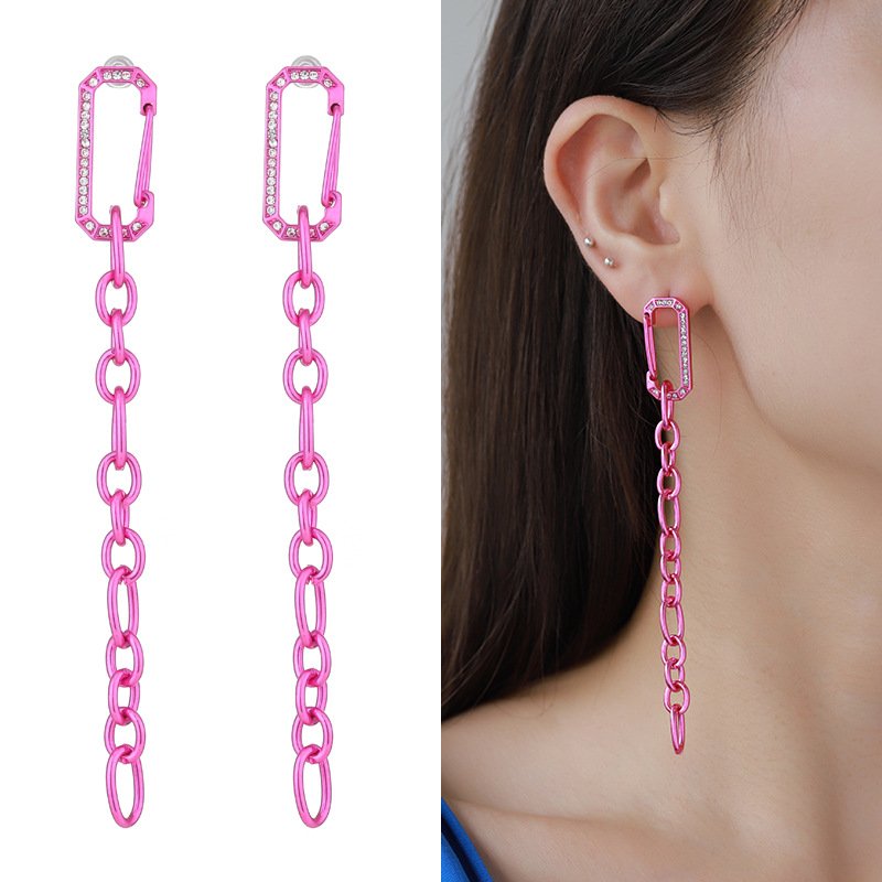 Fashion Pink Paperclip Jewelry Set - Image 4