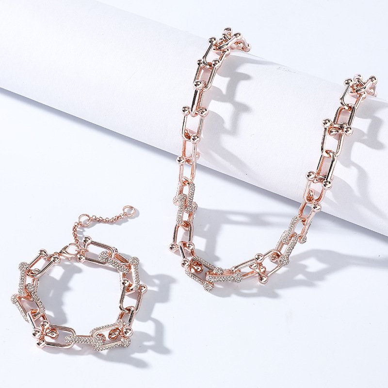 Fashion Hip Hop Chain Jewelry Set