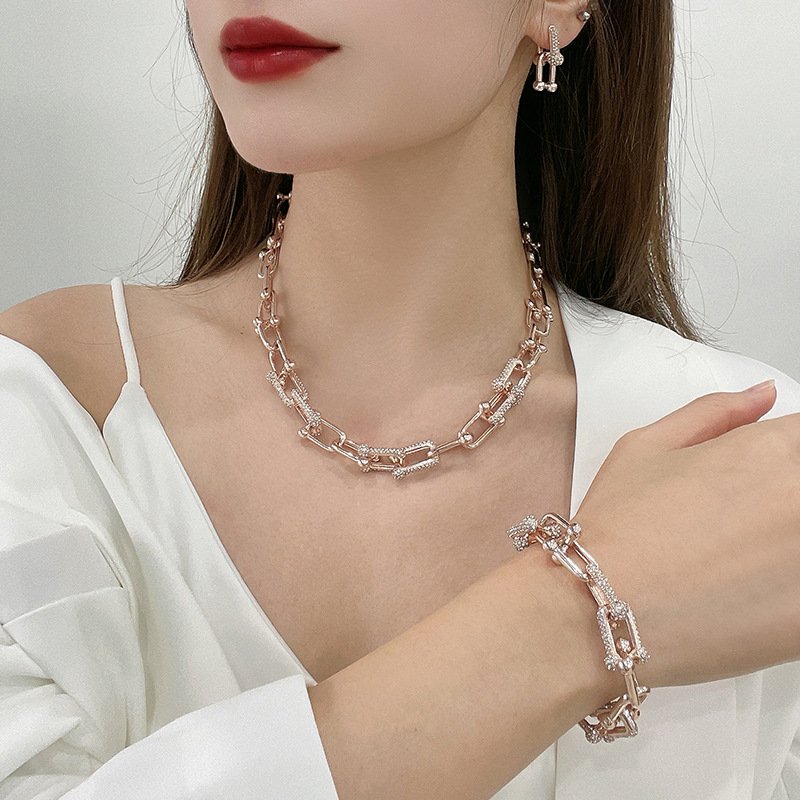 Fashion Hip Hop Chain Jewelry Set - Image 5