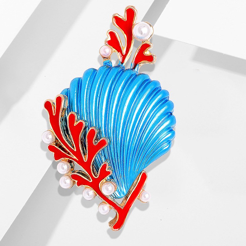 Fashion Shell Coral Customized Brooch