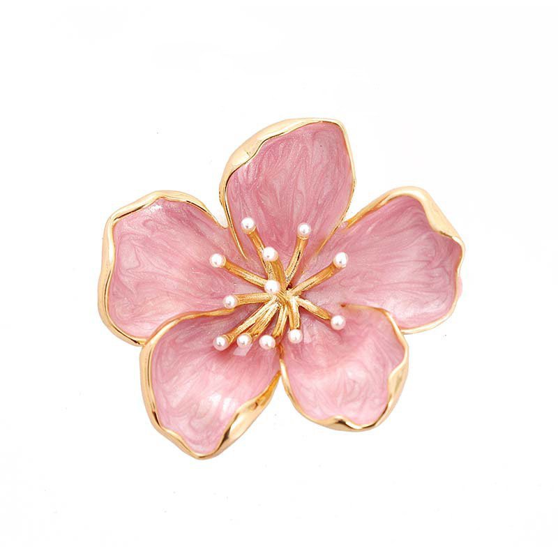 Fashion Enamel Flower Custom Brooch