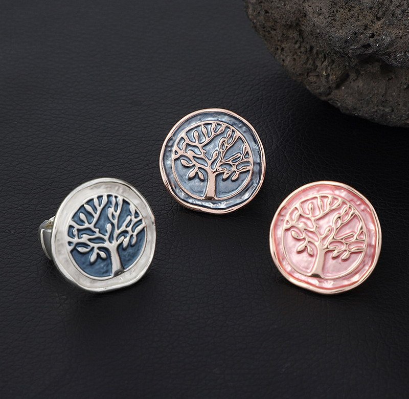 Venusacc Round Tree Enamel Ring - Image 2