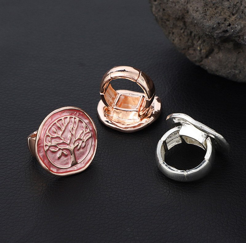 Venusacc Round Tree Enamel Ring - Image 3