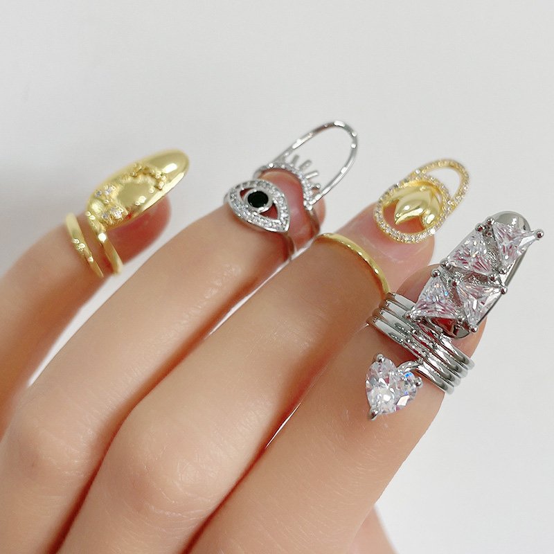 Women’s Fashion Nail Art Ring Finger Cases-VENUSACC Women’s Fashion Nail Art Ring Finger Cases-VENUSACC