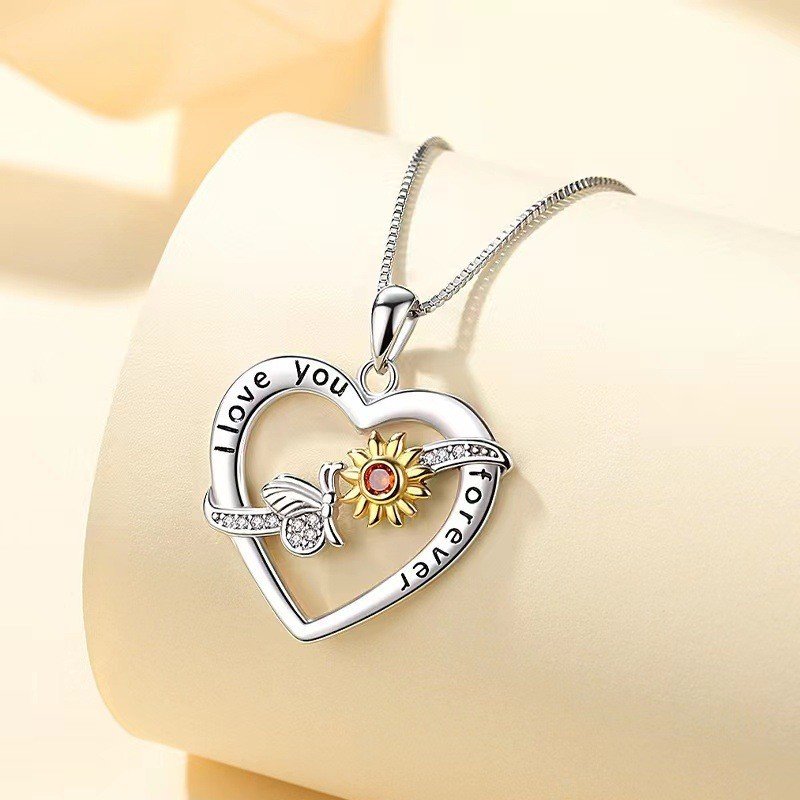 Women's Sterling Silver Daisy Necklace - Image 2