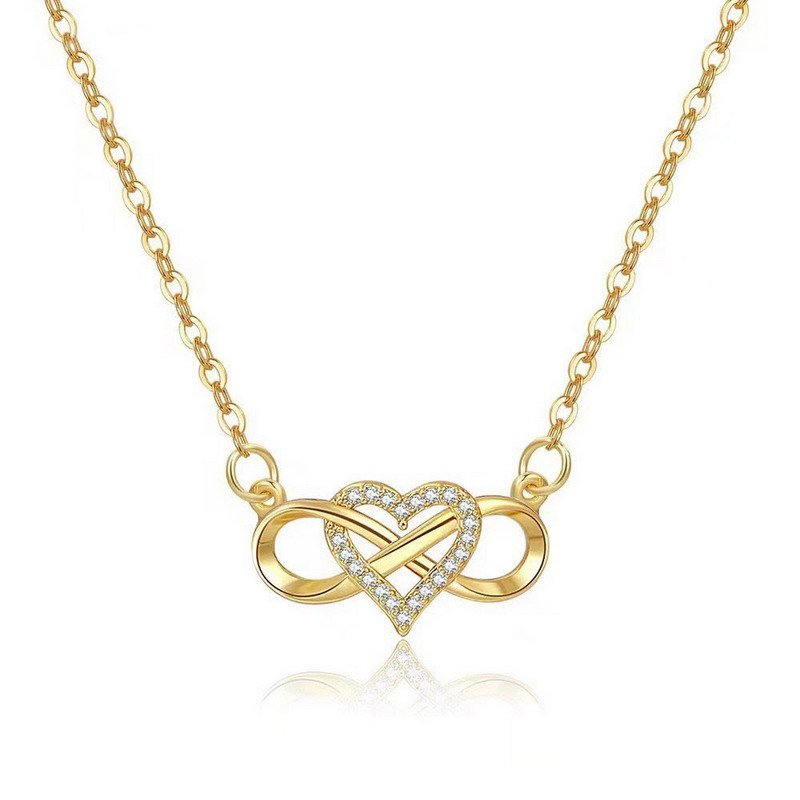 Ribbon Heart Sterling Silver Necklace