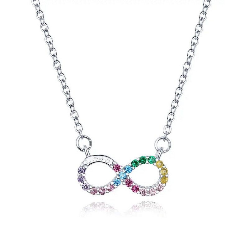 Infinite Loop Series Sterling Silver Necklace