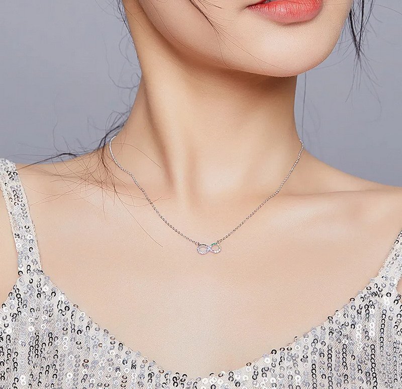 Infinite Loop Series Sterling Silver Necklace - Image 3