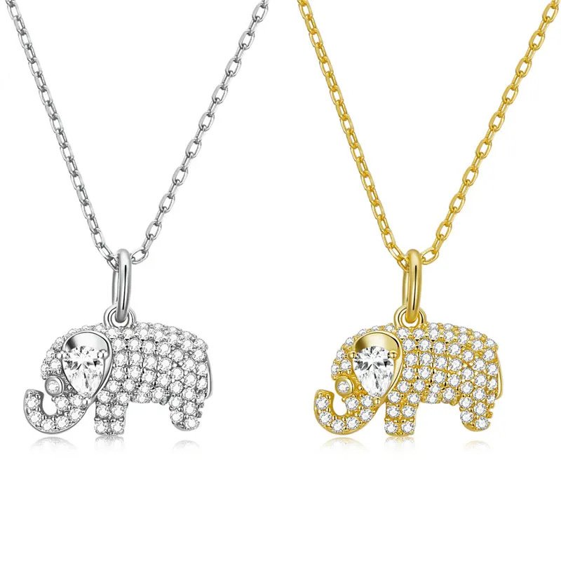 Venusacc Elephant Sterling Silver Necklace