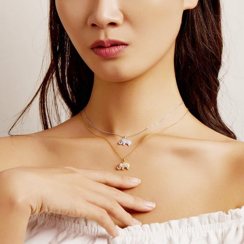 Venusacc Elephant Sterling Silver Necklace - Image 5