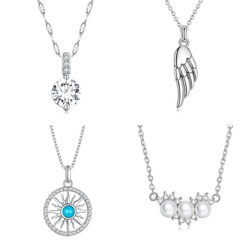 Angel Wings Collection Sterling Silver Necklace