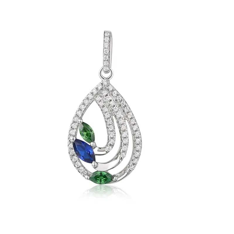 Wholesale Fashion Water Drop Sterling Silver Pendant