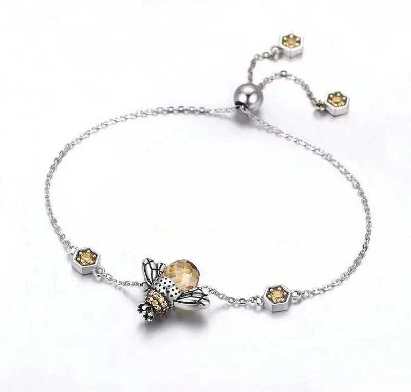 Honeybee Sterling Silver Bracelet - Image 2