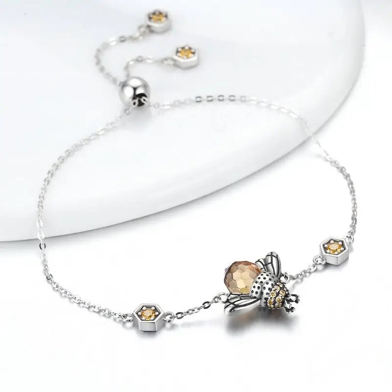 Honeybee Sterling Silver Bracelet - Image 3