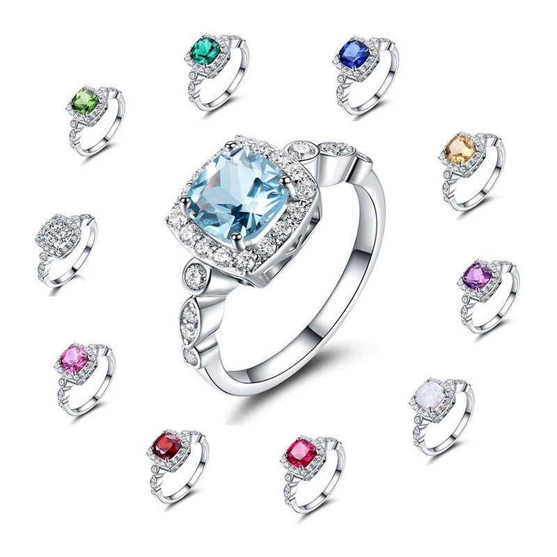 Zirconia CZ Wedding Ring in Sterling Silver - Image 2