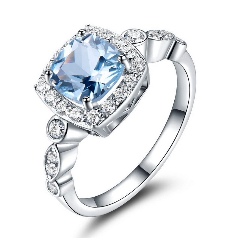 Zirconia CZ Wedding Ring in Sterling Silver - Image 3
