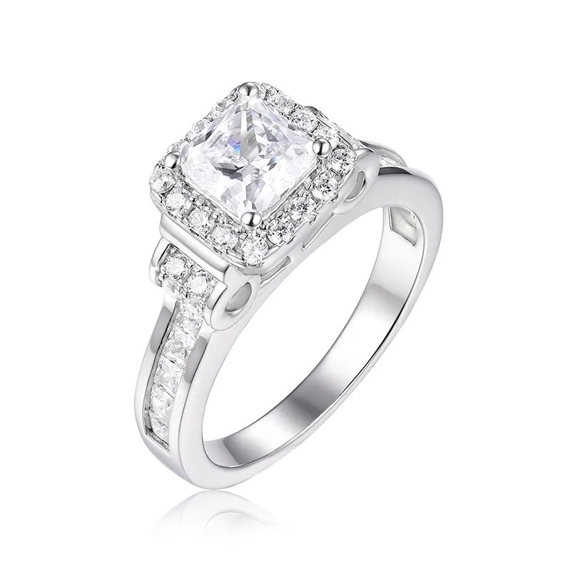 White Zirconia CZ Sterling Silver Ring