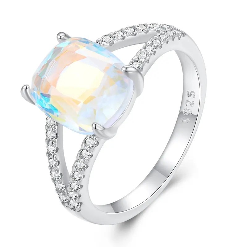 Colored Zirconia Sterling Silver Ring