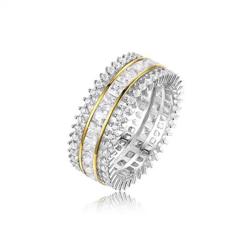 Crown Zirconia CZ Sterling Silver Ring