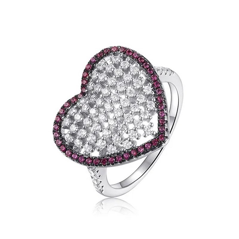 Creative Heart Ring 925 Sterling Silver Ring
