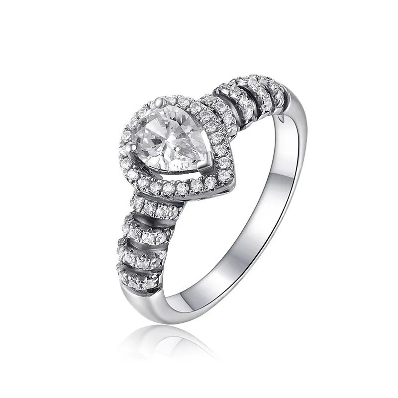 Venusacc Wedding Ring Zirconia 925 Sterling Silver Ring